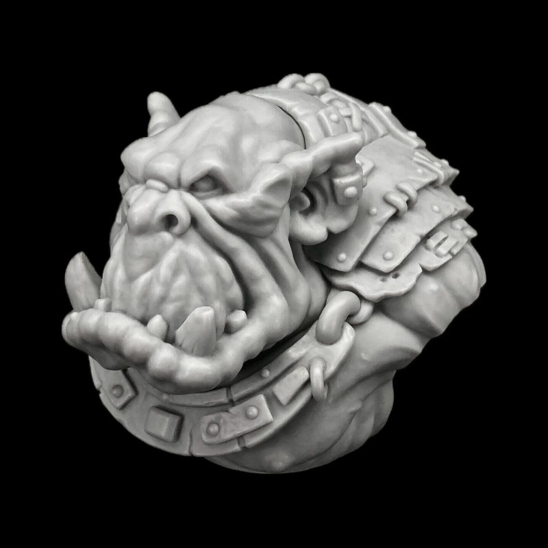 Kharzôg - orc bust to paint - right profile