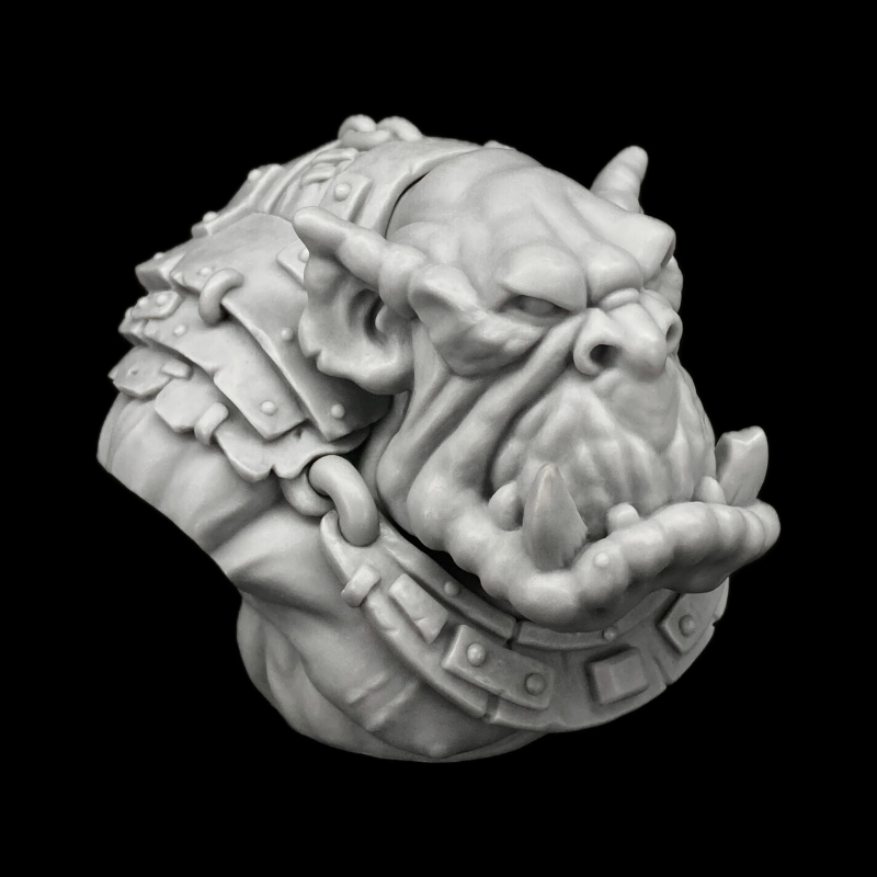 Kharzôg - orc bust to paint - left profile