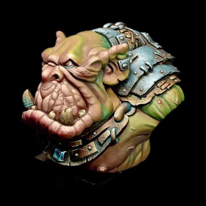 Buste résine "Kharzôg" – Ancien orc guerrier-chaman 70 mm