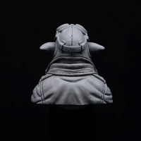 "Pappy" Goblington - goblin pilot bust to paint – back view