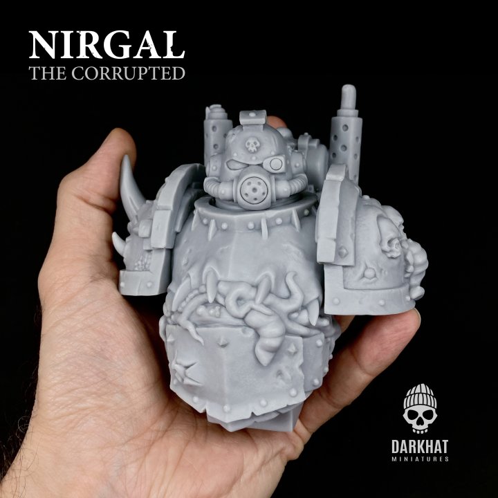 Nirgal - Buste nurgle à peindre - 110 mm