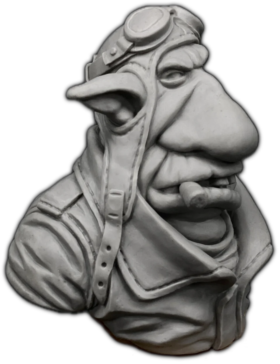 Kharzôg - buste orc à peindre – profil droit