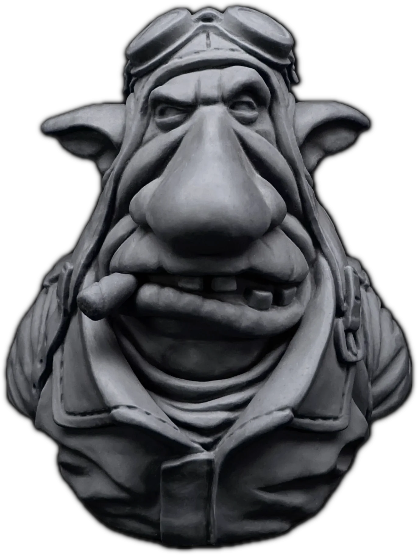 Kharzôg - buste orc à peindre – profil gauche