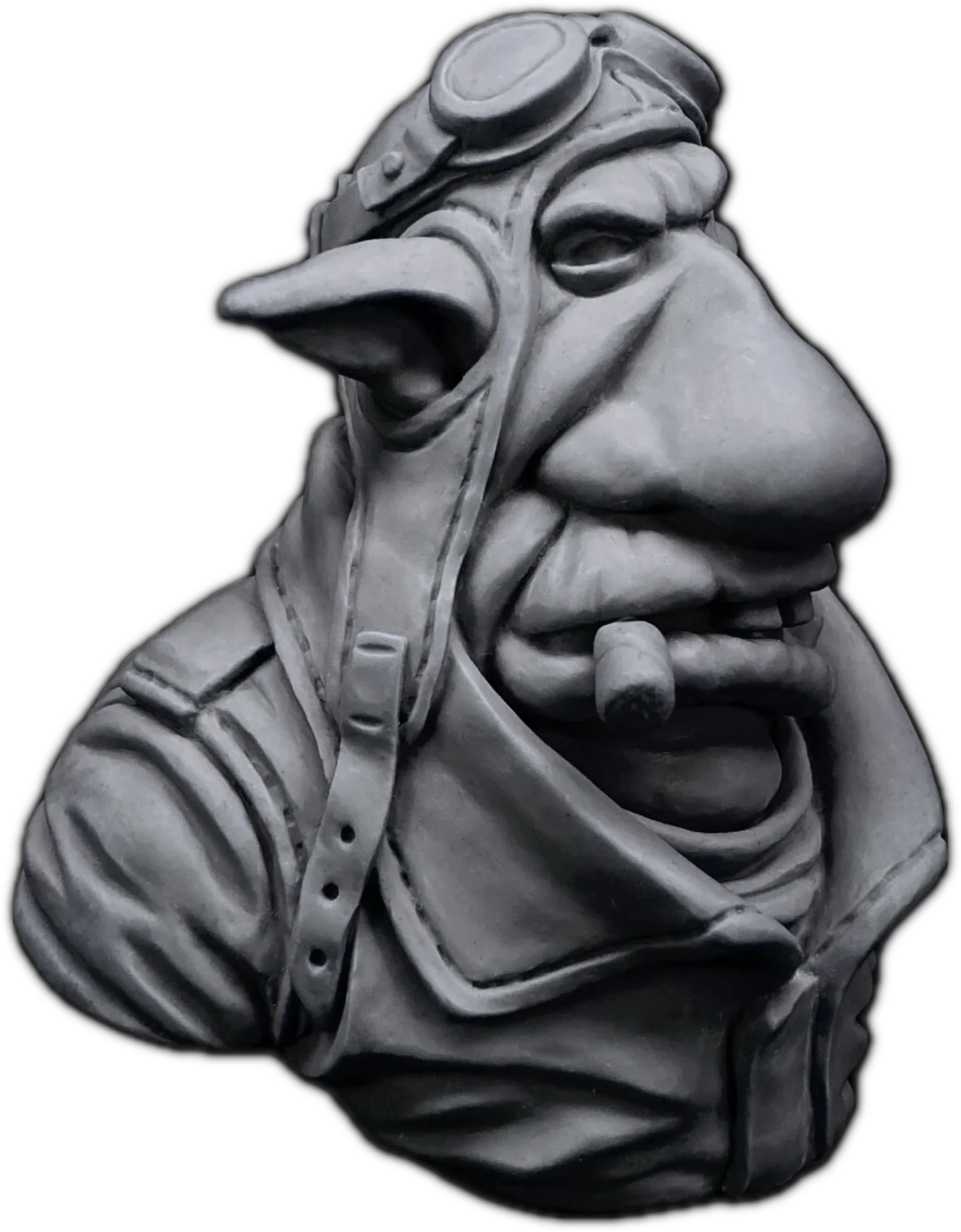 Kharzôg - buste orc à peindre – profil droit