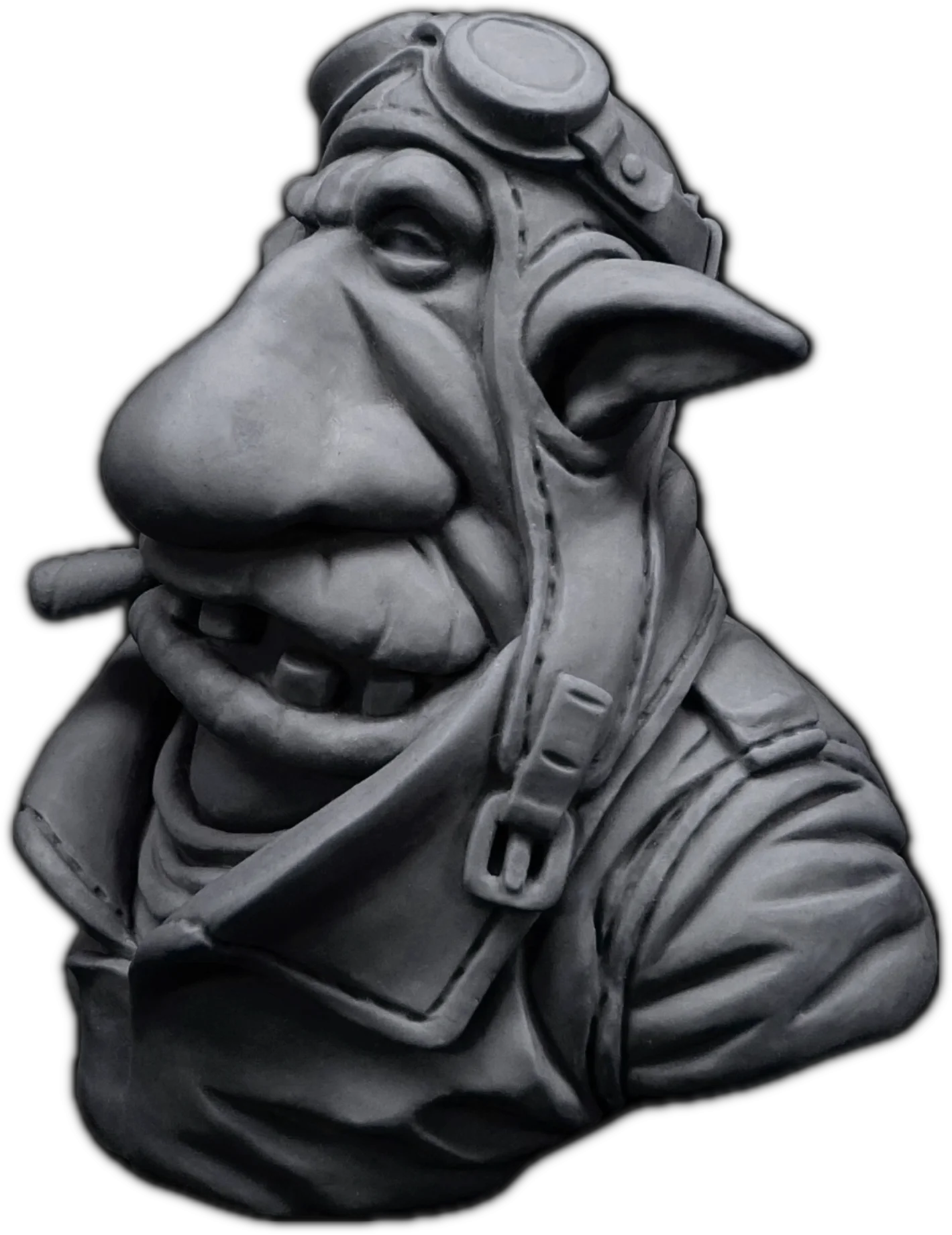 Kharzôg - buste orc à peindre – vue de face